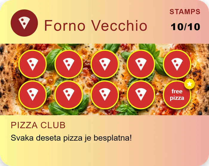 Predložak loyalty kartice - Forno Vecchio